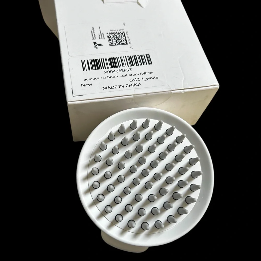 Aumuca Pet Grooming Brush for Cats and Dogs - White